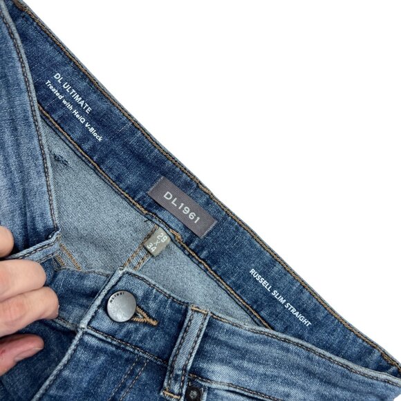 DL1961 Russell Slim Straight Jeans Epithet Blue Waist 32 - Picture 6 of 9